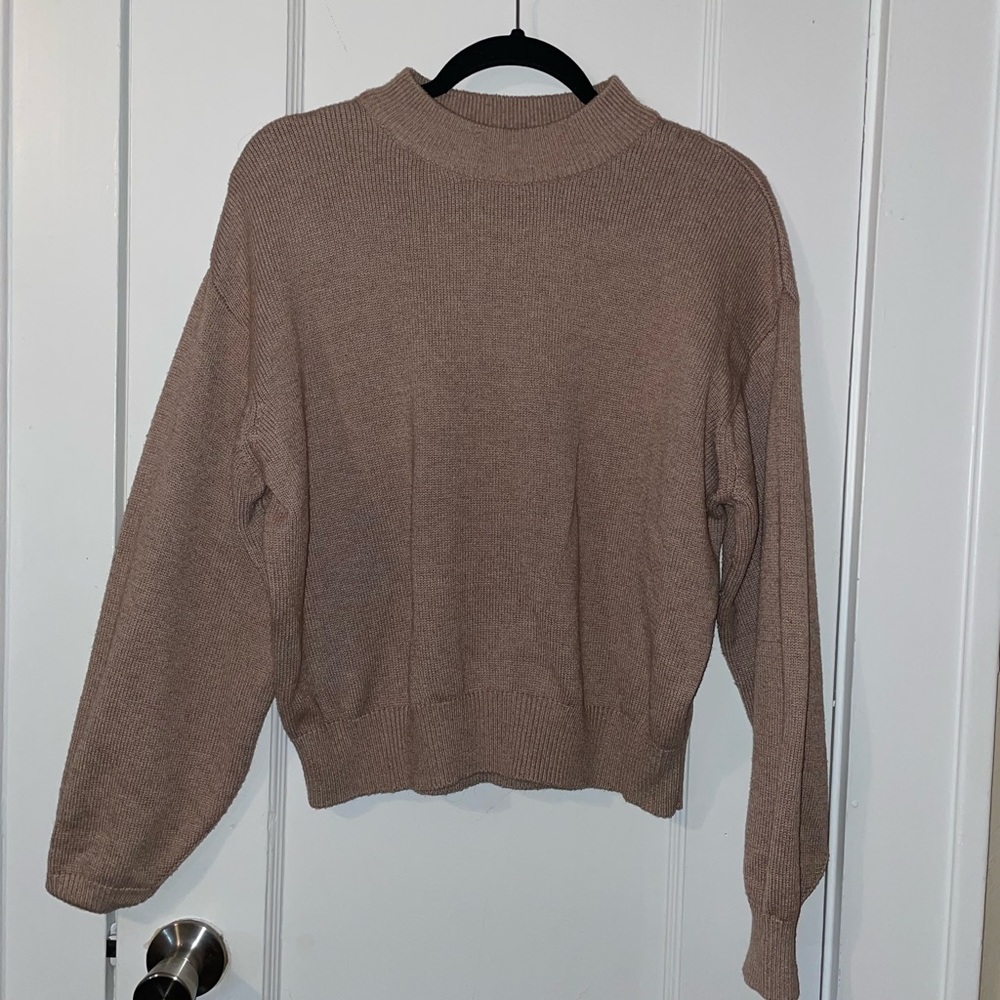 H&M Mock Neck Balloon sleeve Sweater
